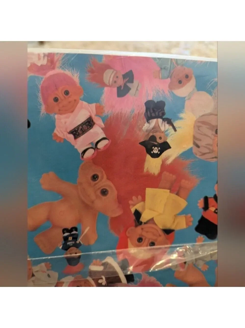 Vintage Troll Dolls Hallmark Wrapping Paper NWT 2 packs